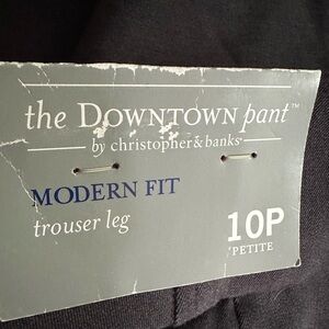 Gray modern fit  trouser leg pants